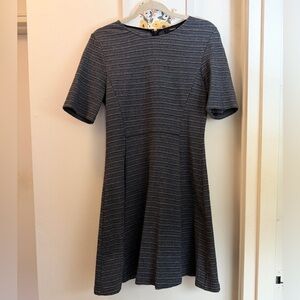 Theory Textured Fit n Flare Dress